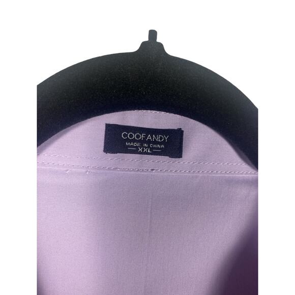 NWT Mens Coof Andy Purple collared dress T-shirt  size 2XL - Picture 5 of 8